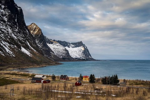 Houses by the fjord
