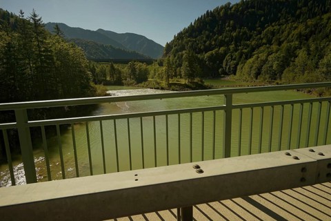 Bridge near the Sylvenstein reservoir