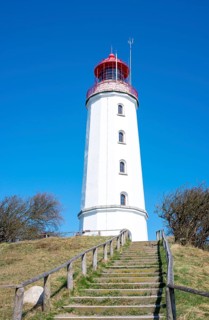 Listed lighthouse or beacon Dornbusch on the Schluckswiek or Schluckwieksberg