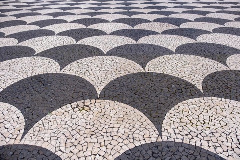 Typical pavement in Funchal