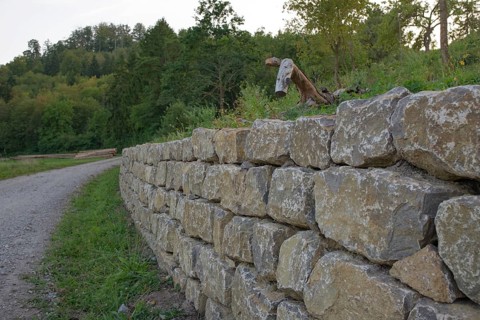 Dry stone wall project for communal eco-points account