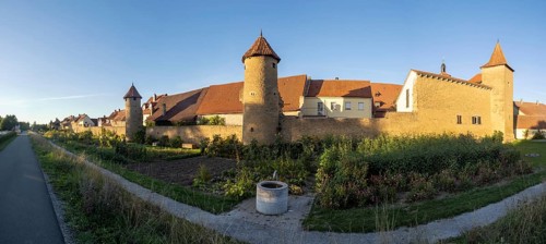 Part of the old town wall and towers