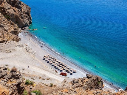 Small beach between rocks