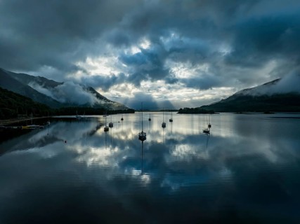 Evening light over Loch Leven