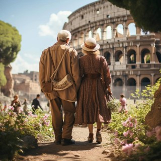 Sprightly seniors visit Rome and sights