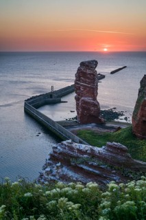 Lange Anna with cliffs on the high seas island of Helgoland