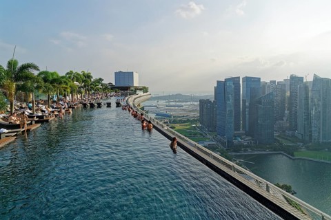 Infinity pool of the Marina Bay Sands Hotel
