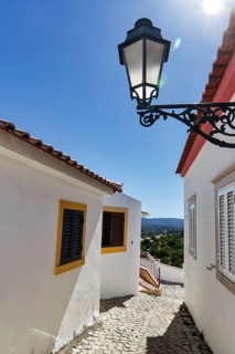 Narrow alley with holiday homes