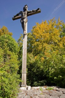 Biblical sculptures on the Calvary