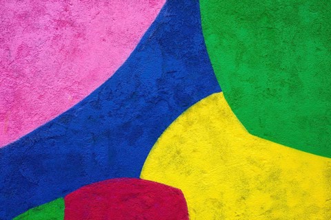 Abstract painted colorful grunge old weathered wall texture background with different colors