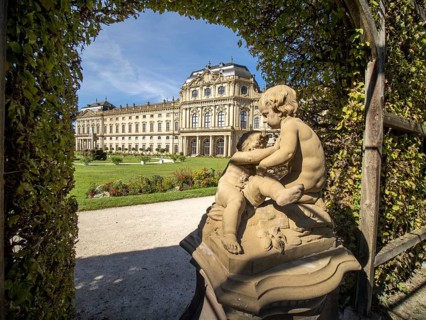 Sculpture in front of Wuerzburg Residence