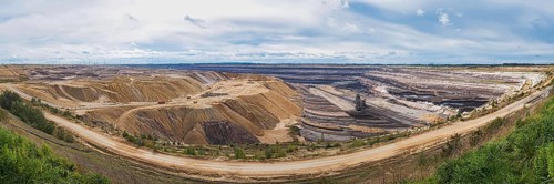 Panorama of the Garzweiler opencast lignite mine