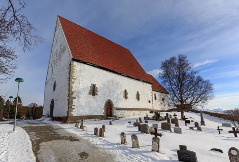 Trondenes Church in winter