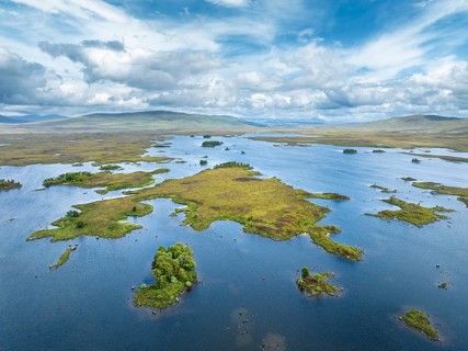 Aerial view of Loch Ba