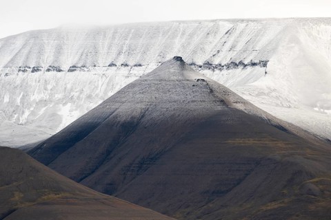 Mountains with fresh snow