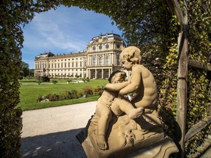 Sculpture in front of Wuerzburg Residence