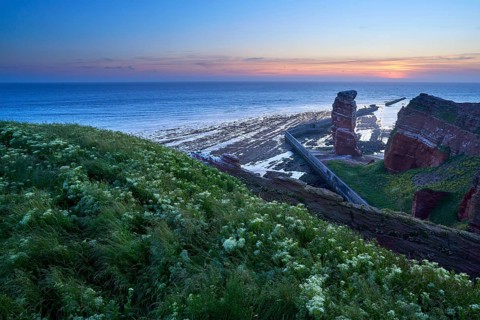 Lange Anna with cliffs on the high seas island of Helgoland
