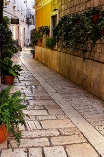 Old town of Porec in the evening