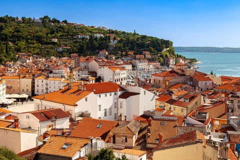 View of the old town from the city walls