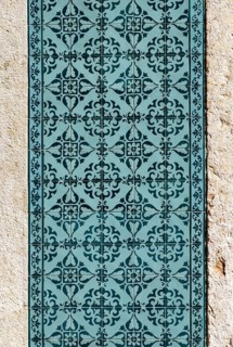 Traditional azulejo wall tiles
