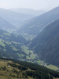 View from Mount Schareck into the Moelltal valley