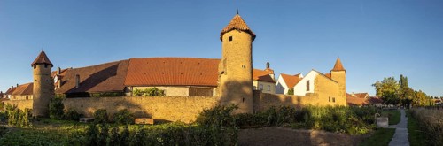 Part of the old town wall and towers