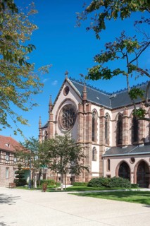 West facade of Notre Dame Chapel