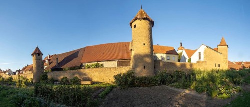 Part of the old town wall and towers