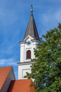 Church tower with clock