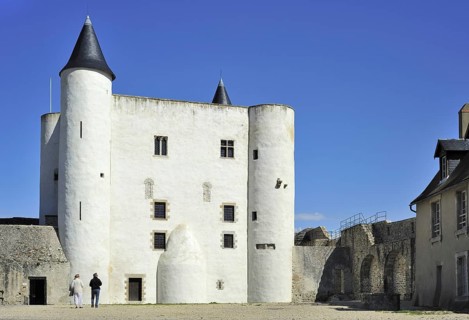 The castle Chateau de Noirmoutier at Noirmoutier-en-L'ile on the island Ile de Noirmoutier