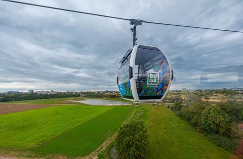 Cable car at the Federal Horticultural Show