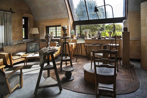 Interior of Queen Elisabeth's studio
