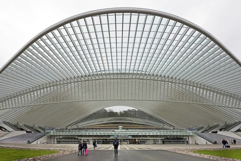 The Liege-Guillemins train station at Liege