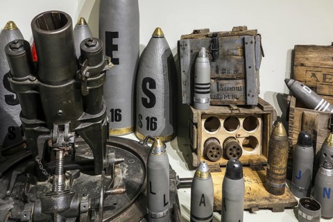 First World War One artillery ammunition and Minenwerfer