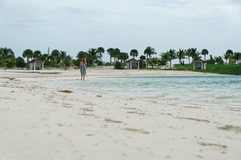 North Beach Beach of the private island of the cruise line MSC Cruises