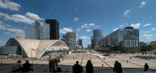 View from the Grand Arche onto La Defence