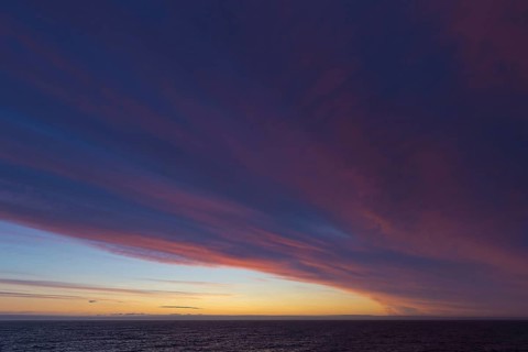 Sunset over the Erik Eriksenstretet