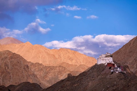 Namgyal Tsemo Gompa Monastery on Tsenmo Hill