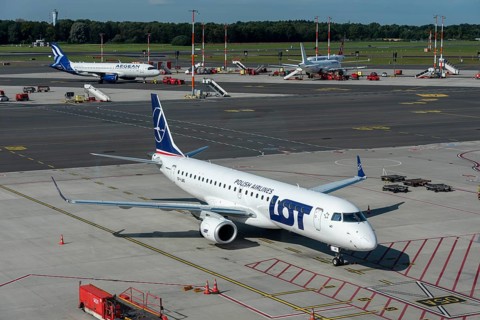 Passenger aircraft of the Polish airline LOT