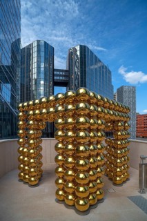 Art object cube sphere designed by Cyril Lancelin