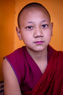 Young monk from Spituk Monastery