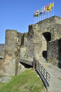 Ruined medieval castle in La Roche-en-Ardenne