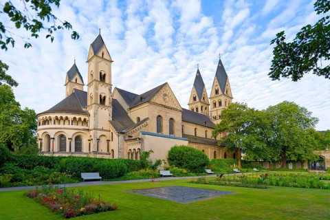 South side of the Basilica St. Kastor with the Paradise Garden