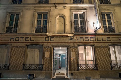 Low category hotel in a side street