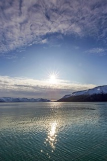 Billefjorden at sunset