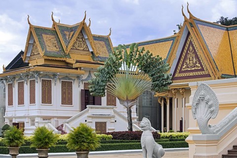 19th century Royal Palace of Cambodia in Chey Chumneas in Phnom Penh
