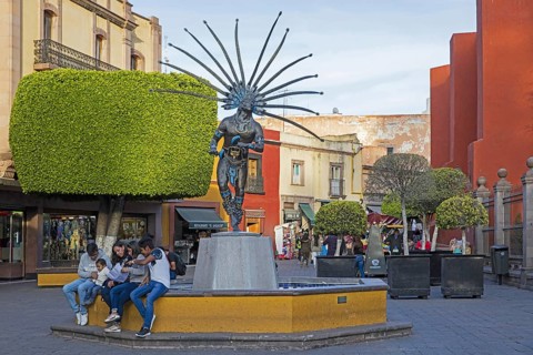 Statue of traditional Conchero