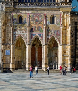 Golden Gate with mosaic of the Last Judgement at St Vitus Cathedral