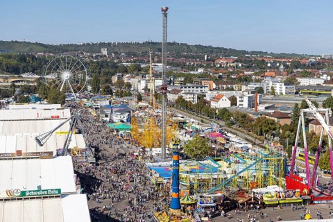 The Stuttgart Folk Festival at the Cannstatter Wasen is one of the most important traditional festivals in Germany. In addition to the large marquees