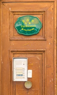 Door to a Bed & Breakfast